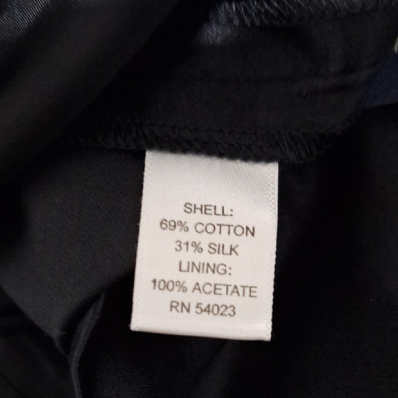 Banana Republic Black Quiet Luxury Minimalist Silk Blend Sheath Midi Dress Sz.12 - Picture 11 of 13